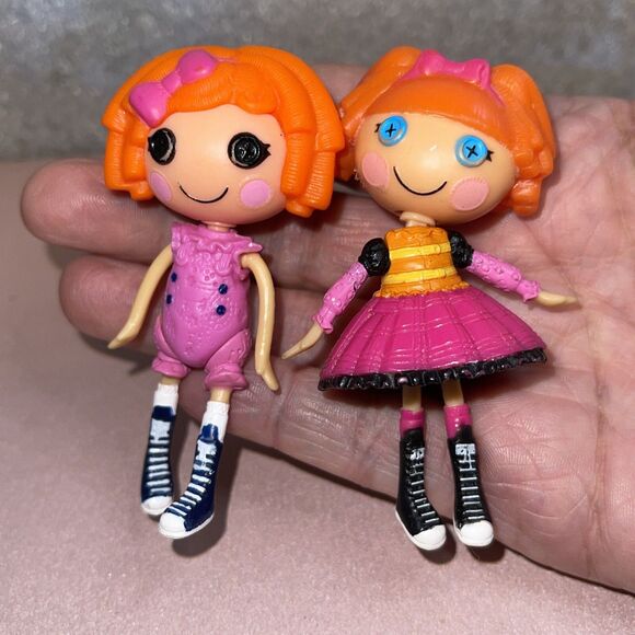 LalaLoopsy Mini Dolls~ Bea Spells a Lot & Sunny Side Up 3" Excellent Red Heads - Picture 8 of 8